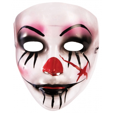 Transparent Clown Mask image