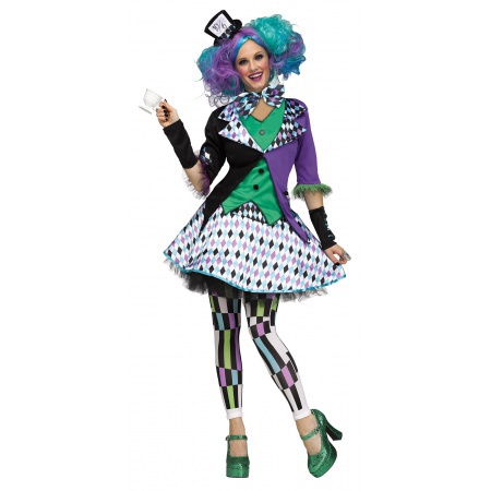 Female Mad Hatter Costume image