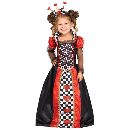Toddler Queen Of Hearts Costume image