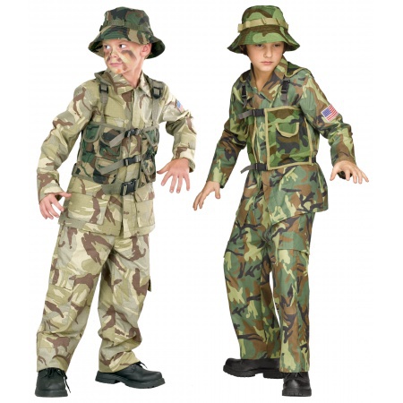 Kids Army Special Forces Costume image