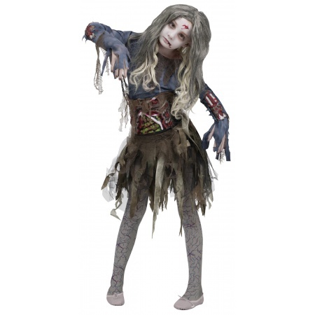Kids Zombie Girl Costume image
