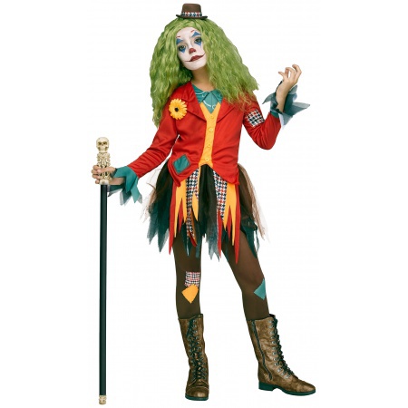 Creepy Clown Girl Costume image