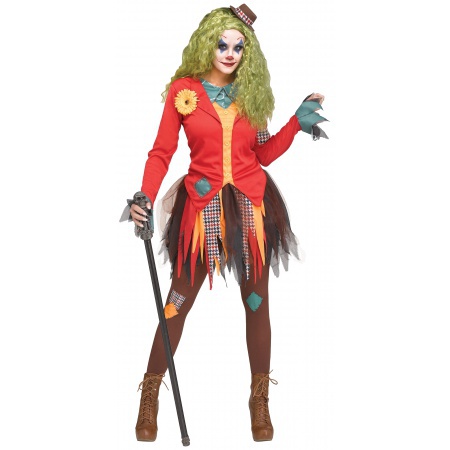 Womens Creepy Clown Costume image