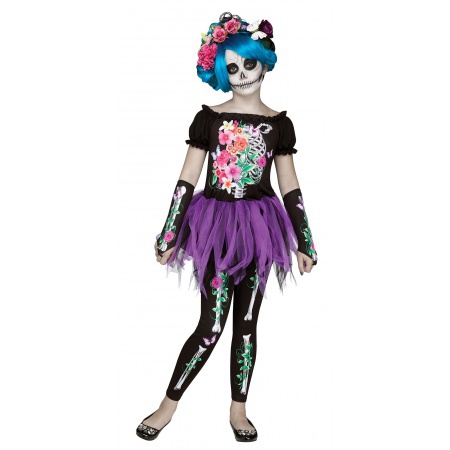 Sugar Skull Girl Costume image