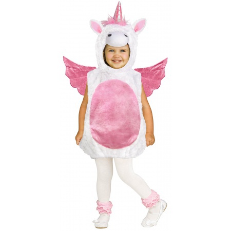 Toddler Girls Unicorn Costume With Wings image