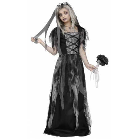 Dead Bride Costume For Kids image