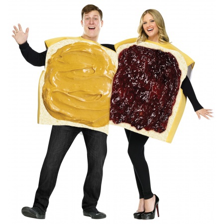 Couples Peanut Butter And Jelly Costumes image