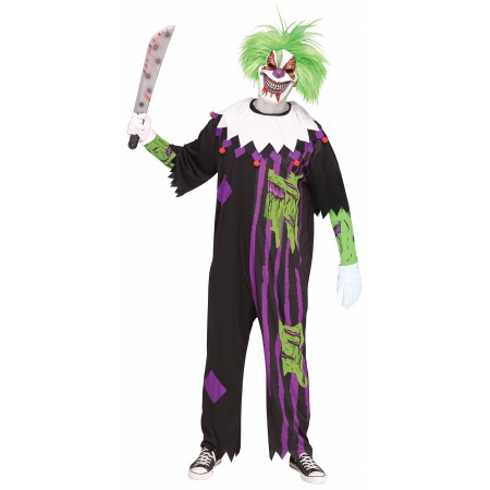Mens Scary Clown Costume image
