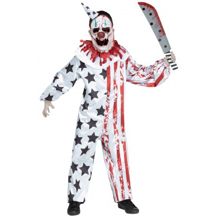 Evil Clown Boys Costume image