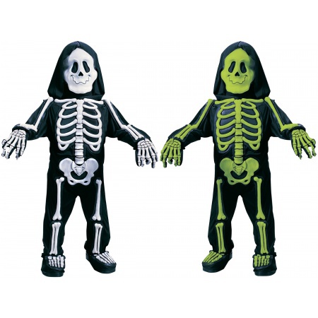 Cute Toddler Skeleton Costume image