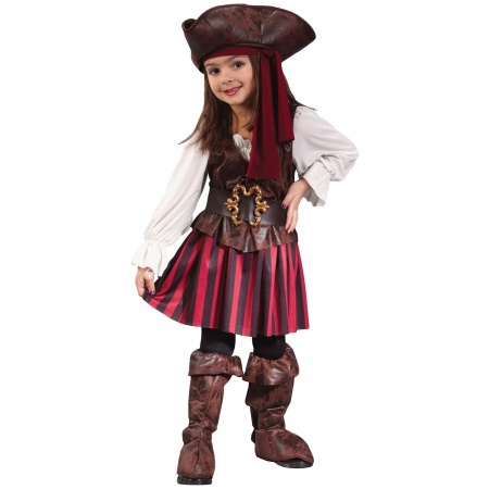 Toddler Pirate Girl Costume image