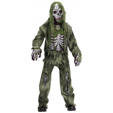 Skeleton Zombie Costume image