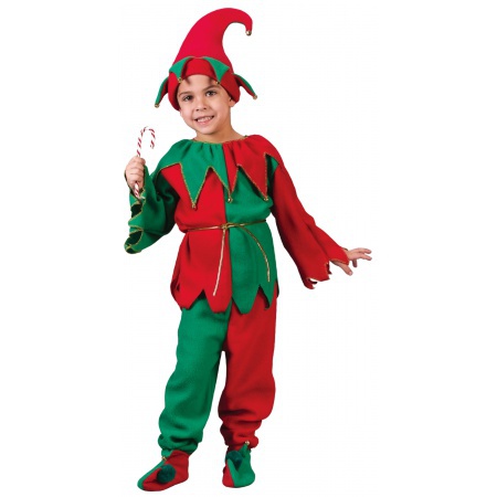 Kids Christmas Elf Costume image
