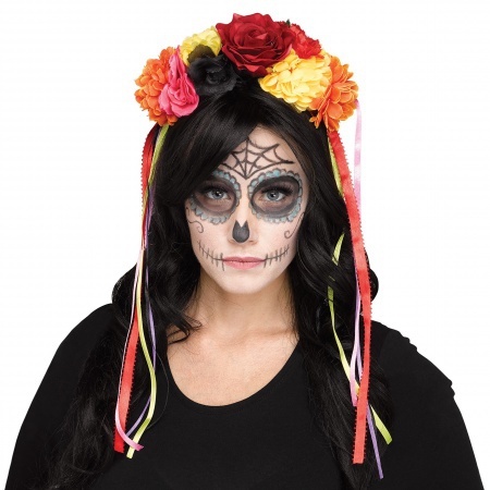Day Of The Dead Flower Headband image