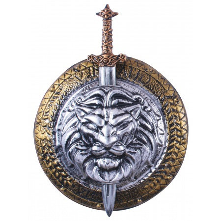Roman Gladiator Shield And Sword image