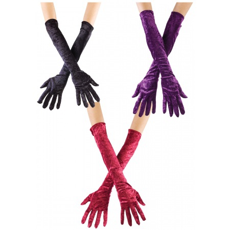 Long Velvet Gloves image