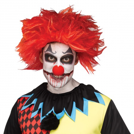 Red Scary Clown Wig image