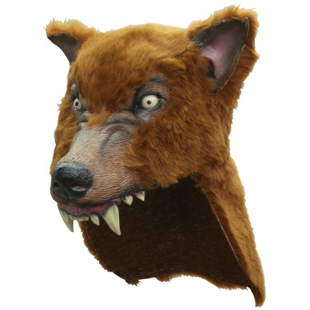 Brown Wolf Mask image