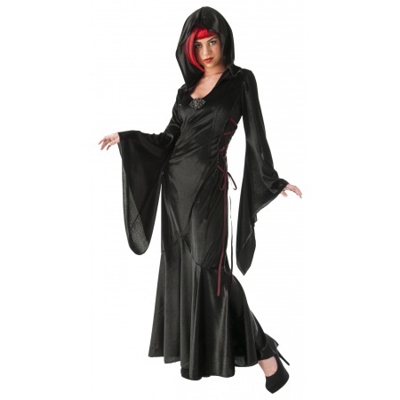 Womens Gothic Robe Vampire Costume image