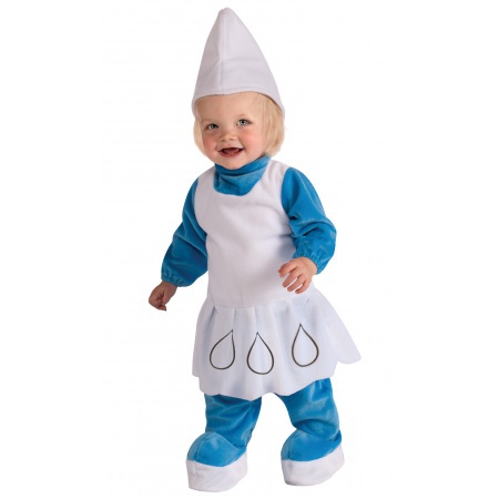 Smurfette Costume For Baby image