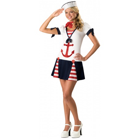 Sassy Sailor Costume Navy Girl image