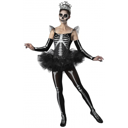 Womens Skeleton Ballerina Costume image