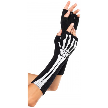 Fingerless Skeleton Gloves image
