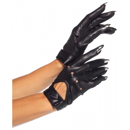 Black Cat Claw Gloves image