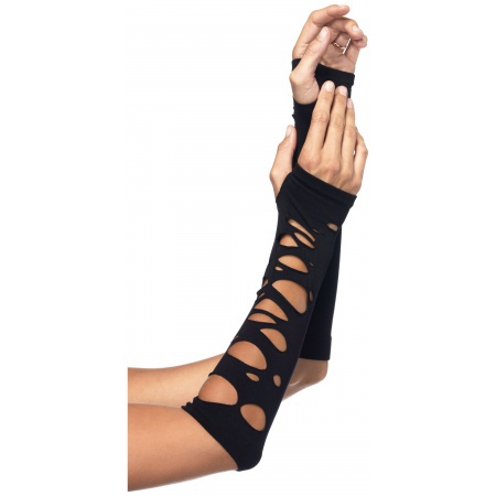 Tattered Gothic Arm Warmers image