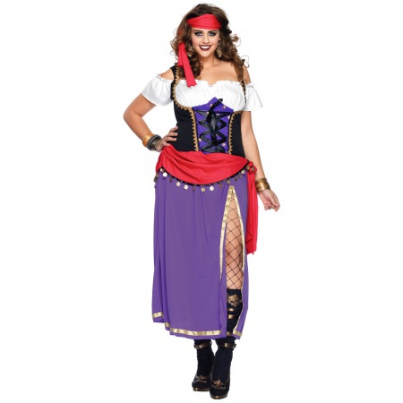 Plus Size Gypsy Costume For Halloween image