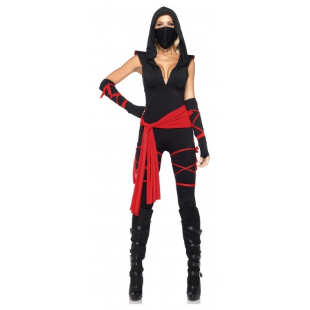 Sexy Womens Ninja Costume For Halloween image