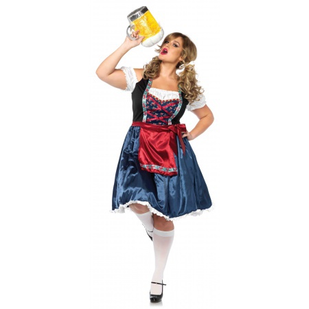 Plus Size German Beer Girl Costume image