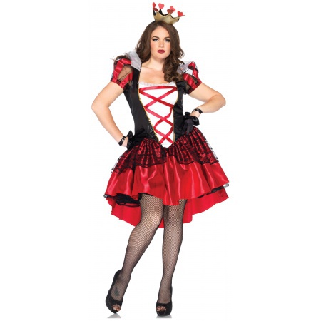 Plus Size Queen Of Hearts Costume image