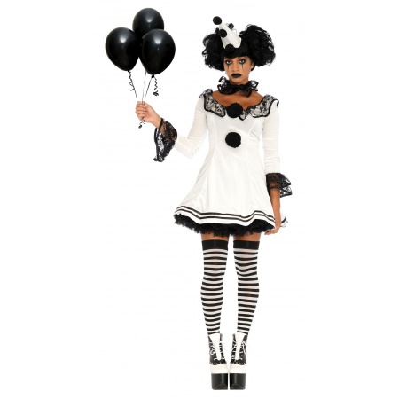 Womens Pierrot Costume image