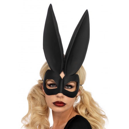 Black Bunny Mask image