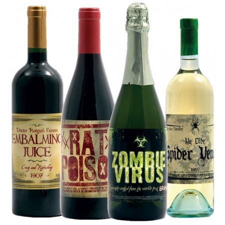 Halloween Bottle Labels image