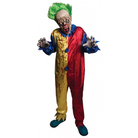 Scary Zombie Clown Costume image