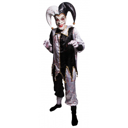 Evil Harlequin Jester Costume image
