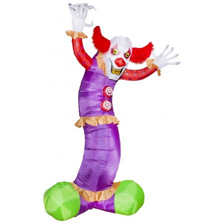 Giant Scary Clown Halloween Inflatable Decoration image