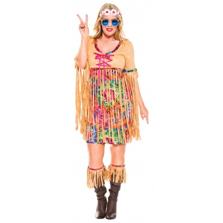 Plus Size Hippie Costume image