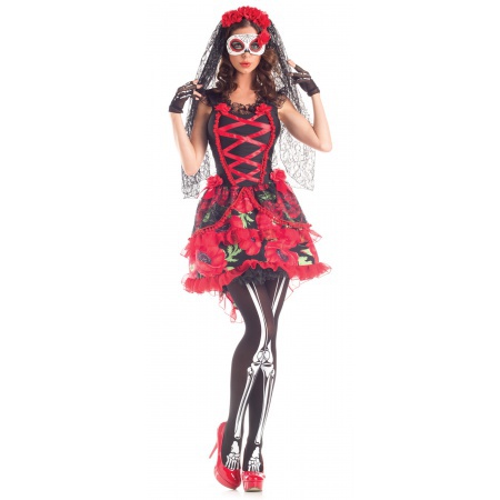 Womens Day Of The Dead Costume image