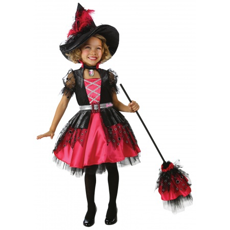 Girls Pretty Witch Costume image