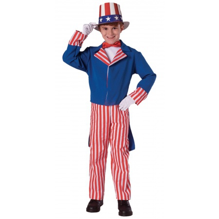 4th Of July Kids Uncle Sam Costume image