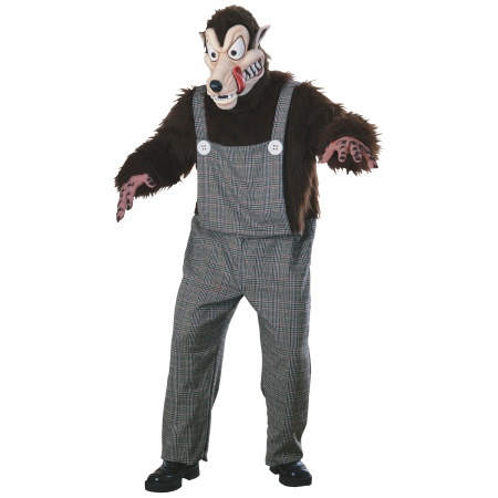 Big Bad Wolf Mascot Costume Suit image