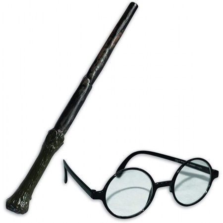 Harry Potter Glasses And Wand image
