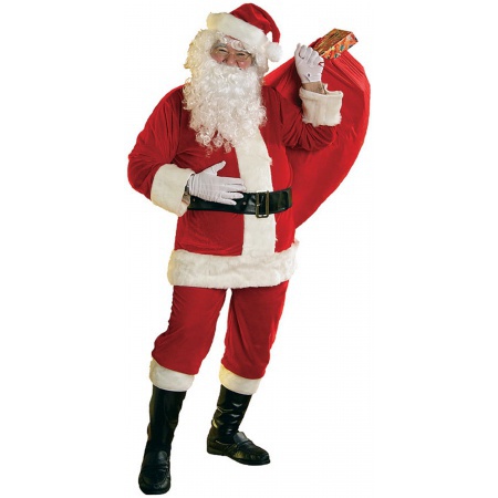 Velour Santa Claus Suit image