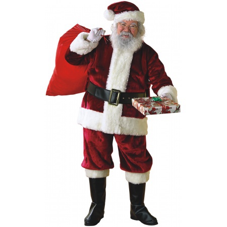 Crimson Plush Santa Suit image