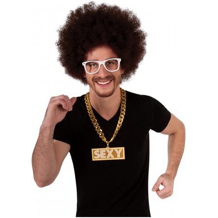 LMFAO Hip Hop Sexy Gold Chain Necklace image