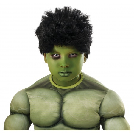 Kids Hulk Wig image