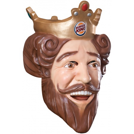 Burger King Mask Costume Accessory Funny & Whacky image